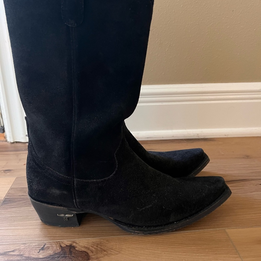 Black Suede Women's Boots